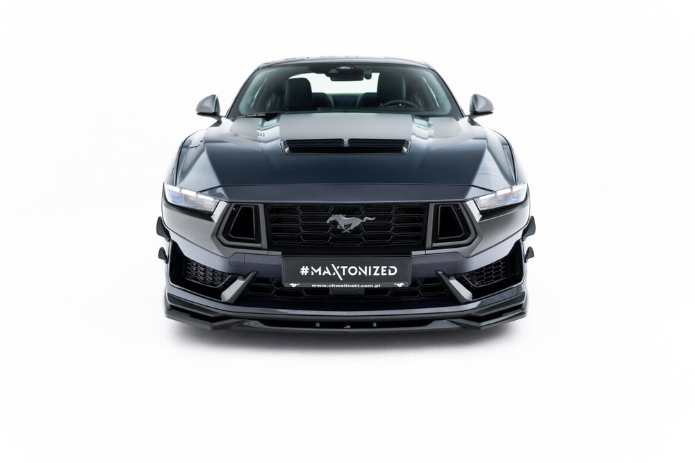 Maxton Parts - Frontlippe V.2 passend für Ford Mustang Dark Horse Mk7 schwarz Hochglanz