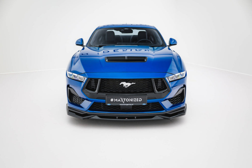 Maxton Parts - Frontlippe V.2 passend für Ford Mustang GT Mk7 schwarz Hochglanz