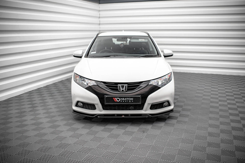 Maxton Parts - Frontlippe V.2 passend für Honda Civic Mk9 schwarz Hochglanz