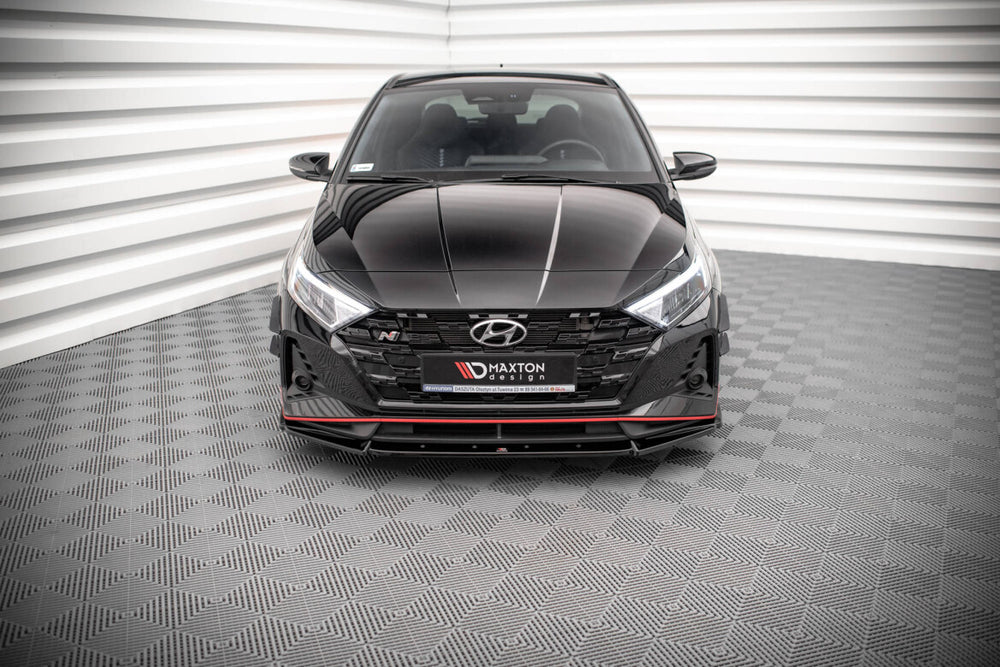 Maxton Parts - Frontlippe V.2 passend für Hyundai I20 N Mk3 schwarz Hochglanz