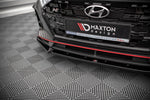 Maxton Parts - Frontlippe V.2 passend für Hyundai I20 N Mk3 schwarz Hochglanz