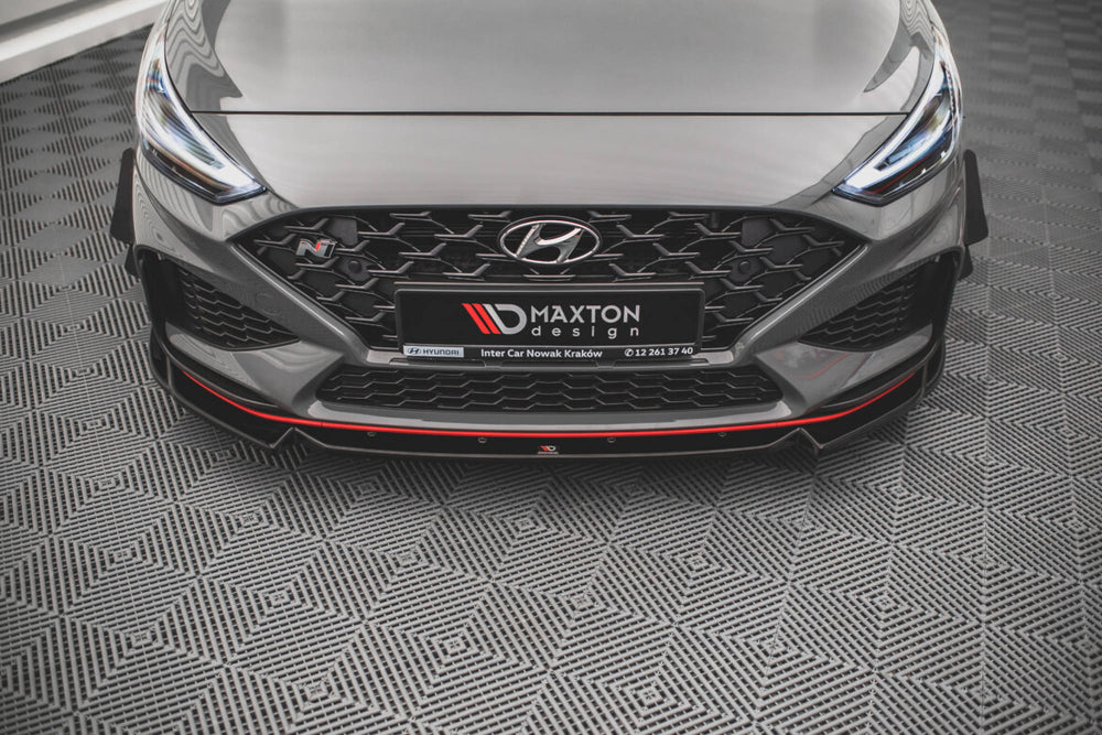 Maxton Parts - Frontlippe V.2 passend für Hyundai I30 N Hatchback/Fastback Mk3 FL schwarz matt
