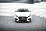 Maxton Parts - Frontlippe V.2 passend für Hyundai I30 N Mk3 Hatchback / Fastback schwarz Hochglanz