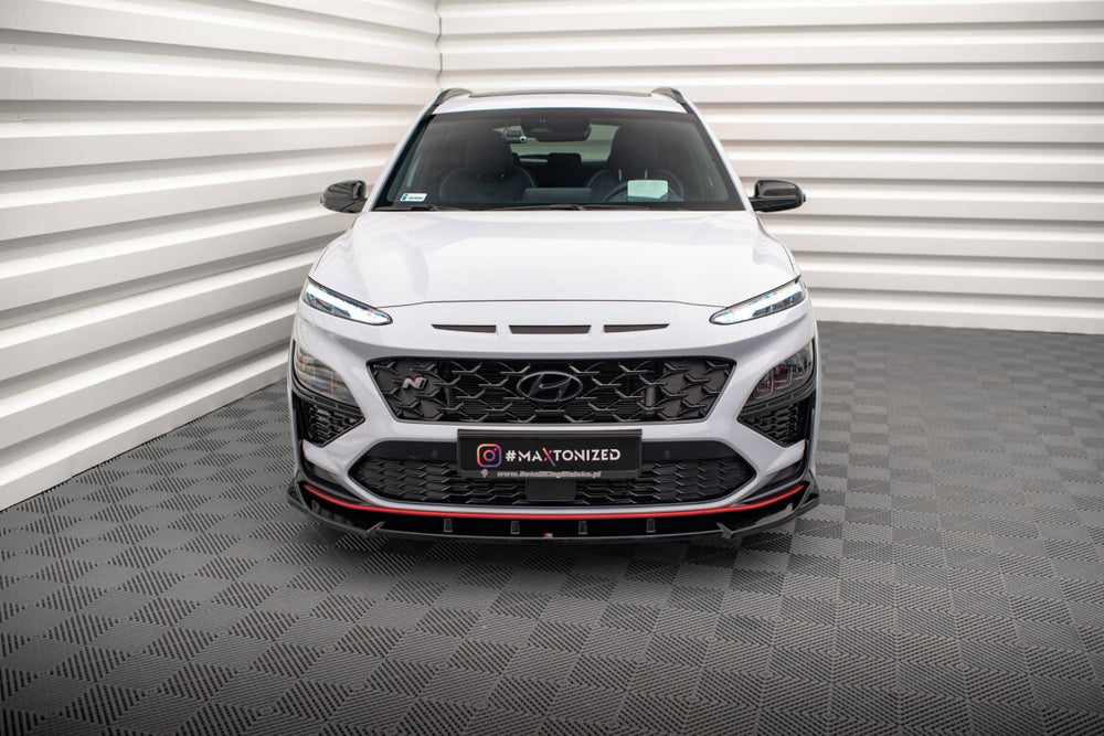 Maxton Parts - Frontlippe V.2 passend für Hyundai Kona N Mk1 schwarz Hochglanz