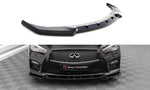 Maxton Parts - Frontlippe V.2 passend für Infiniti Q50 S Mk1 schwarz Hochglanz