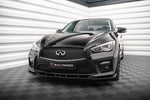 Maxton Parts - Frontlippe V.2 passend für Infiniti Q50 S Mk1 schwarz Hochglanz