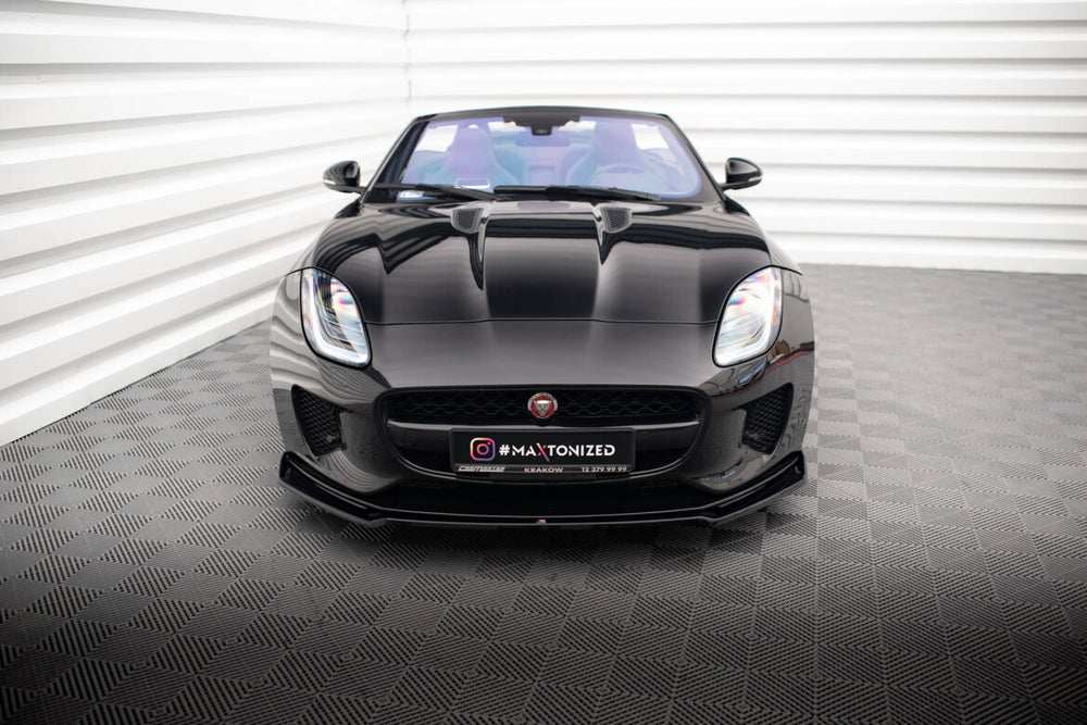 Maxton Parts - Frontlippe V.2 passend für Jaguar F-Type Mk1 FL schwarz Hochglanz
