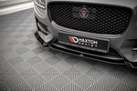 Maxton Parts - Frontlippe V.2 passend für Jaguar XF R-Sport Mk2 schwarz Hochglanz
