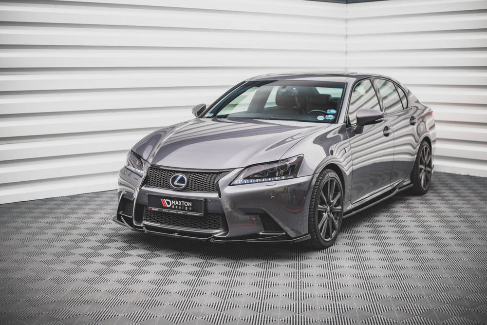 Maxton Parts - Frontlippe V.2 passend für Lexus GS F Sport Mk4 (L10) schwarz Hochglanz