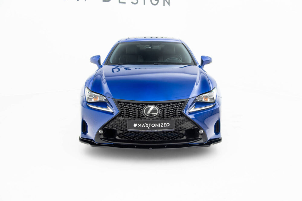 Maxton Parts - Frontlippe V.2 passend für Lexus RC Mk1 schwarz Hochglanz