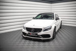 Maxton Parts - Frontlippe V.2 passend für Mercedes-AMG C63 Coupe AMG Aero Pack C205 FL schwarz Hochglanz