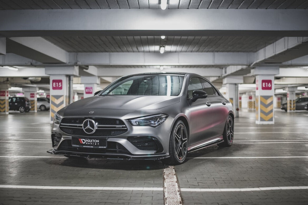 Maxton Parts - Frontlippe V.2 passend für Mercedes-AMG CLA 35 Aero C118 schwarz Hochglanz