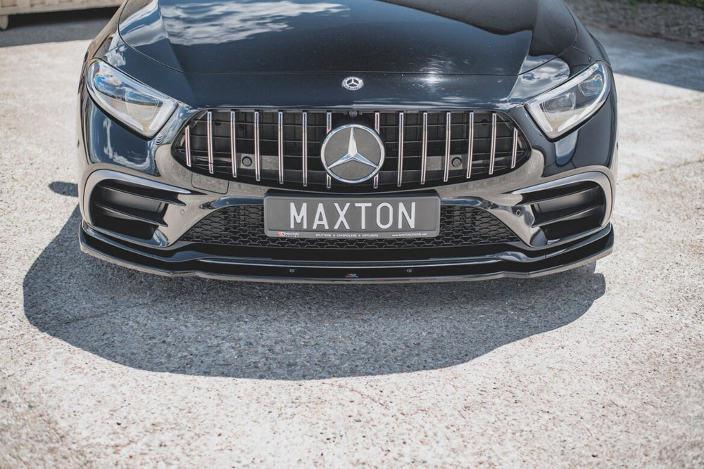 Maxton Parts - Frontlippe V.2 passend für Mercedes-AMG CLS 53 C257 schwarz Hochglanz