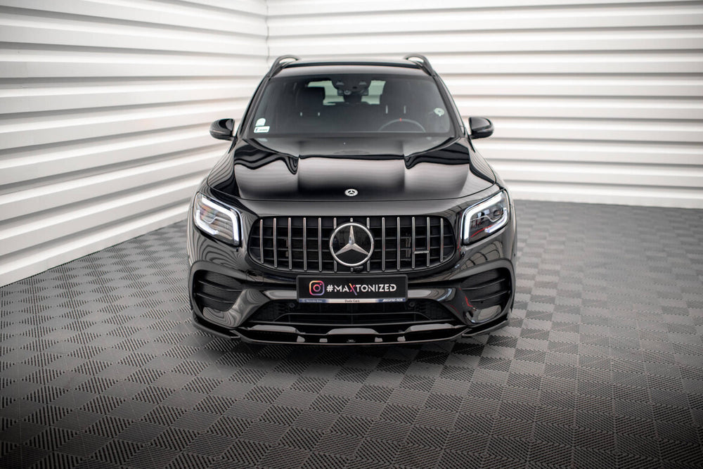 Maxton Parts - Frontlippe V.2 passend für Mercedes-AMG GLB 35 / AMG-Line X247 schwarz Hochglanz