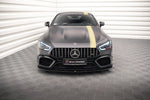 Maxton Parts - Frontlippe V.2 passend für Mercedes-AMG GT 63S 4 Door Coupe Aero X290 schwarz Hochglanz