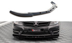 Maxton Parts - Frontlippe V.2 passend für Mercedes C Coupe / Limousine / Kombi AMG-Line C204 / W204 FL / S204 FL schwarz Hochglanz