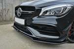 Maxton Parts - Frontlippe V.2 passend für Mercedes CLA A45 AMG C117 FL schwarz Hochglanz