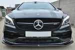 Maxton Parts - Frontlippe V.2 passend für Mercedes CLA A45 AMG C117 FL schwarz Hochglanz