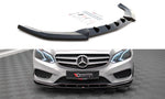 Maxton Parts - Frontlippe V.2 passend für Mercedes E AMG-Line Limousine W212 FL schwarz Hochglanz