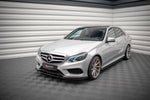 Maxton Parts - Frontlippe V.2 passend für Mercedes E AMG-Line Limousine W212 FL schwarz Hochglanz