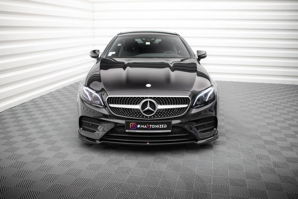 Maxton Parts - Frontlippe V.2 passend für Mercedes E-Klasse W213 Coupe (C238) / Cabriolet (A238) AMG-Line / 53 AMG schwarz Hochglanz