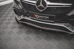 Maxton Parts - Frontlippe V.2 passend für Mercedes GLE Coupe / SUV 63 AMG C292 / W166 schwarz Hochglanz
