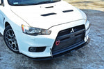 Maxton Parts - Frontlippe V.2 passend für Mitsubishi Lancer Evo X schwarz matt (MI-LA-10-EVO-CNC-FD2)