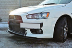 Maxton Parts - Frontlippe V.2 passend für Mitsubishi Lancer Evo X schwarz matt (MI-LA-10-EVO-CNC-FD2)