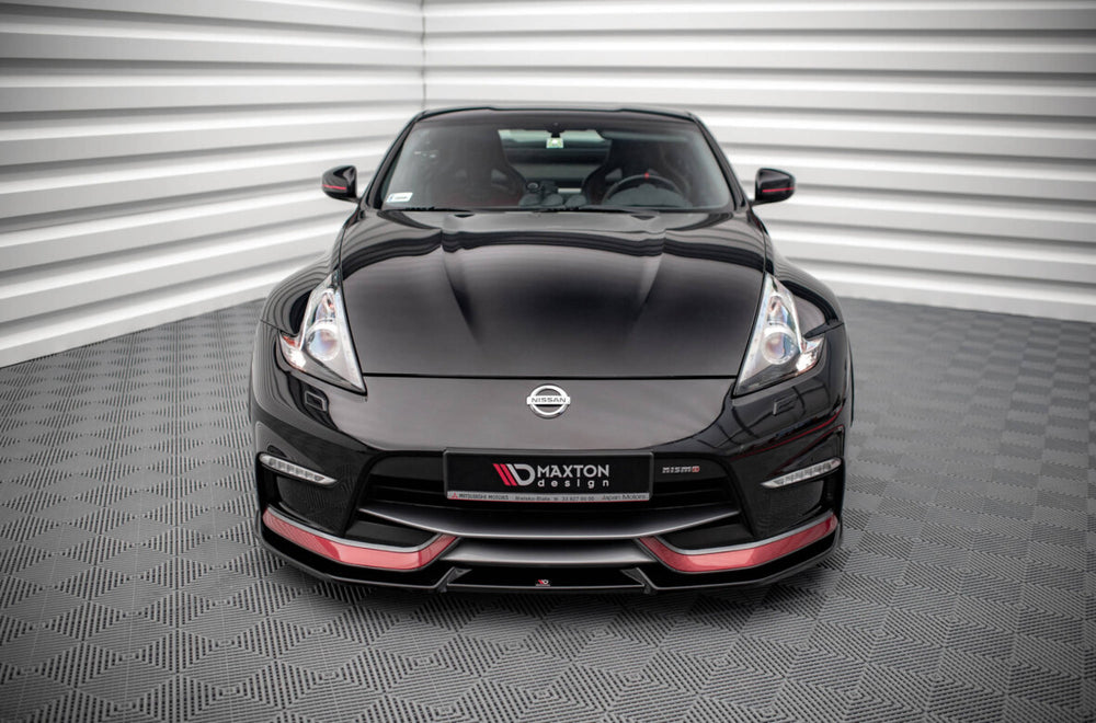 Maxton Parts - Frontlippe V.2 passend für Nissan 370Z Nismo FL schwarz Hochglanz