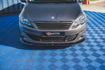 Maxton Parts - Frontlippe V.2 passend für Peugeot 308 Mk2 schwarz Hochglanz