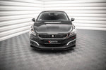Maxton Parts - Frontlippe V.2 passend für Peugeot 508 GT Mk1 FL schwarz Hochglanz
