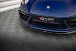 Maxton Parts - Frontlippe V.2 passend für Porsche 911 Carrera Aero / Carrera GTS 992 schwarz Hochglanz