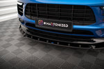Maxton Parts - Frontlippe V.2 passend für Porsche Macan Mk1 schwarz Hochglanz