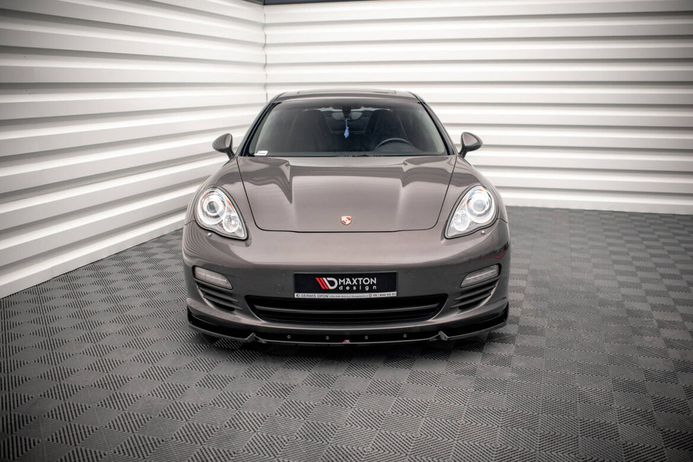 Maxton Parts - Frontlippe V.2 passend für Porsche Panamera / Panamera Diesel 970 schwarz Hochglanz