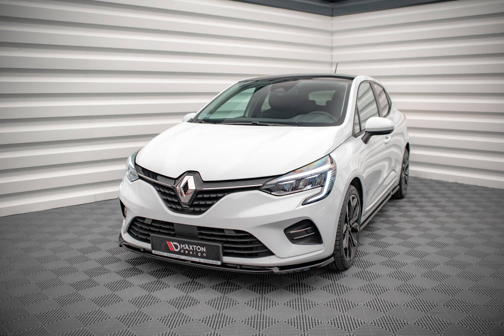 Maxton Parts - Frontlippe V.2 passend für Renault Clio Mk5 schwarz Hochglanz