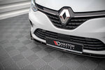 Maxton Parts - Frontlippe V.2 passend für Renault Clio Mk5 schwarz Hochglanz