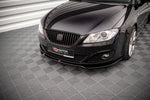 Maxton Parts - Frontlippe V.2 passend für Seat Exeo schwarz Hochglanz