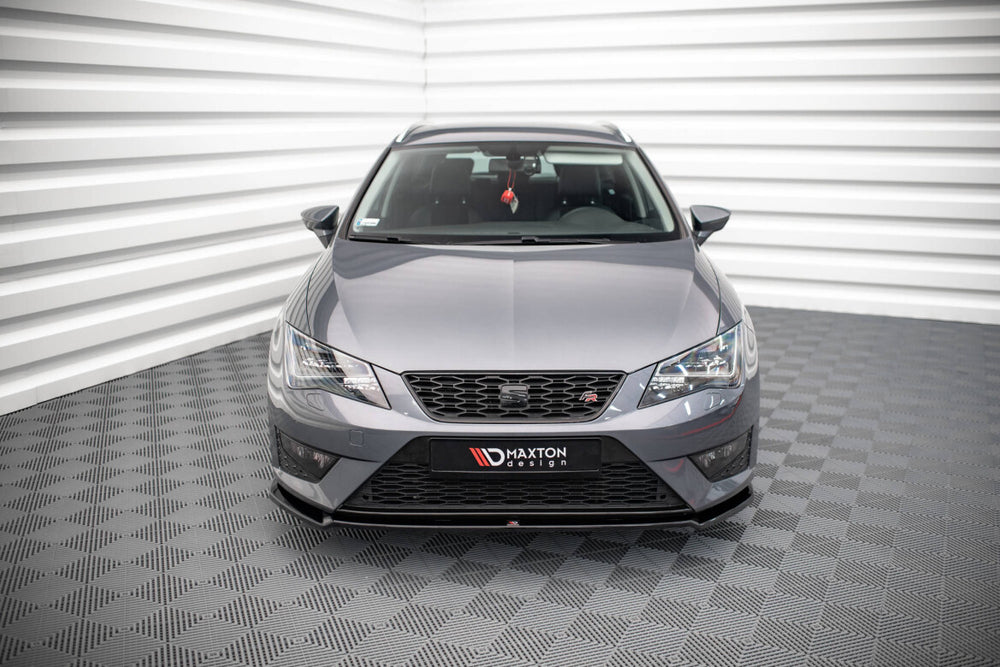 Maxton Parts - Frontlippe V.2 passend für Seat Leon FR / CUPRA Mk3 schwarz Hochglanz