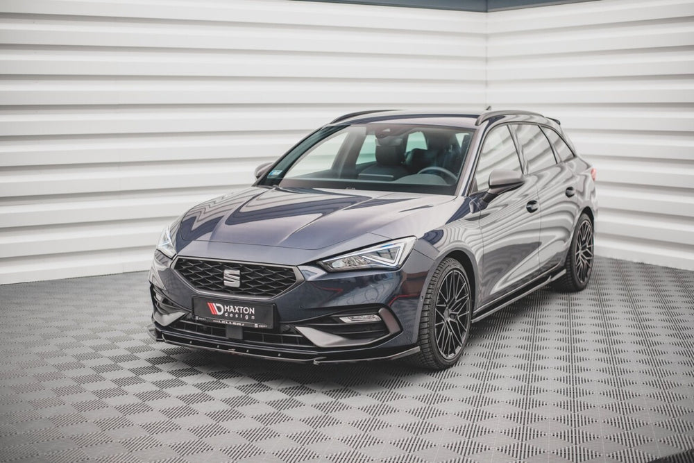 Maxton Parts - Frontlippe V.2 passend für Seat Leon FR Mk4 schwarz Hochglanz