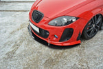 Maxton Parts - Frontlippe V.2 passend für Seat Leon MK2 MS DESIGN schwarz matt