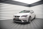 Maxton Parts - Frontlippe V.2 passend für Seat Leon Mk3 schwarz Hochglanz