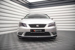 Maxton Parts - Frontlippe V.2 passend für Seat Leon Mk3 schwarz Hochglanz