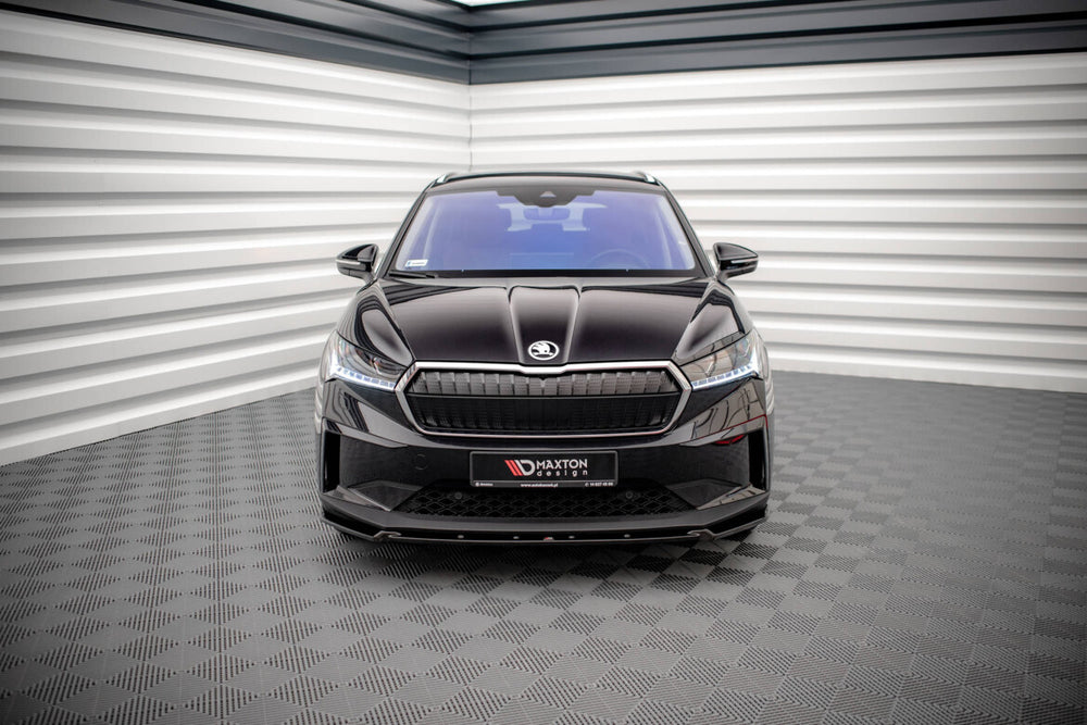 Maxton Parts - Frontlippe V.2 passend für Skoda Enyaq iV schwarz Hochglanz