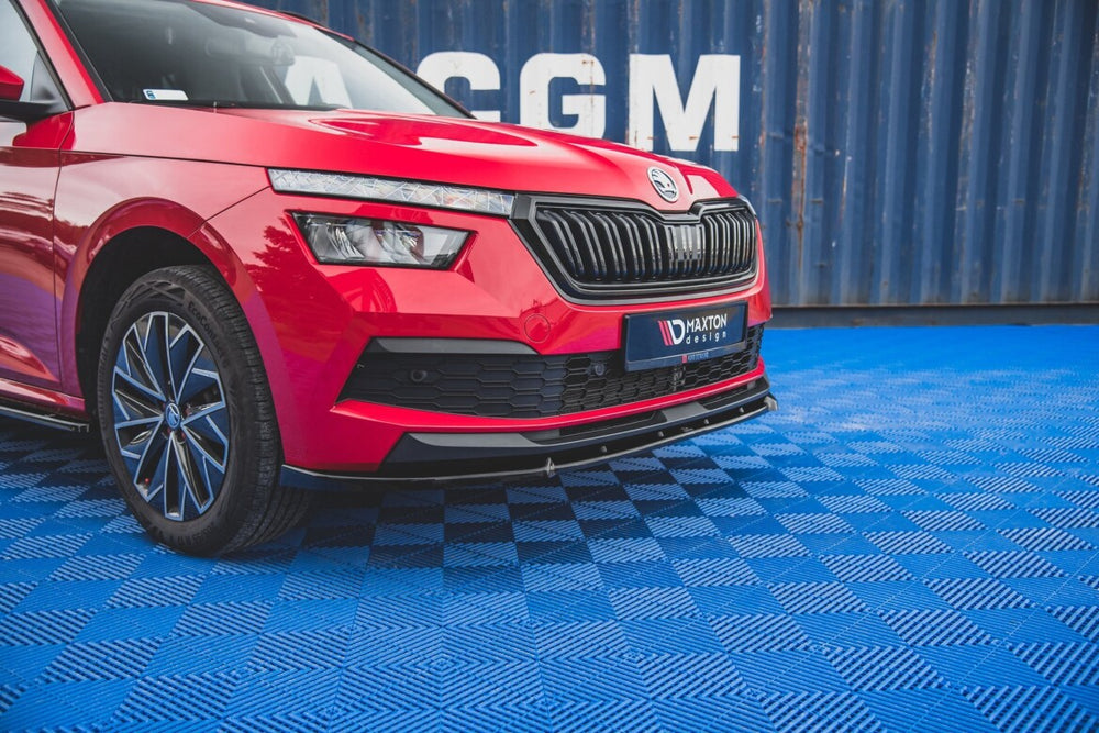 Maxton Parts - Frontlippe V.2 passend für Skoda Kamiq Mk1 schwarz Hochglanz