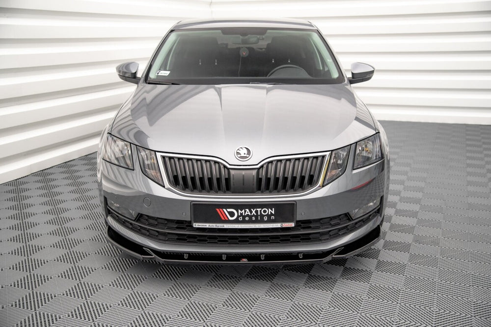 Maxton Parts - Frontlippe V.2 passend für Skoda Octavia Mk3 FL schwarz Hochglanz