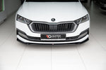 Maxton Parts - Frontlippe V.2 passend für Skoda Octavia Mk4 schwarz Hochglanz