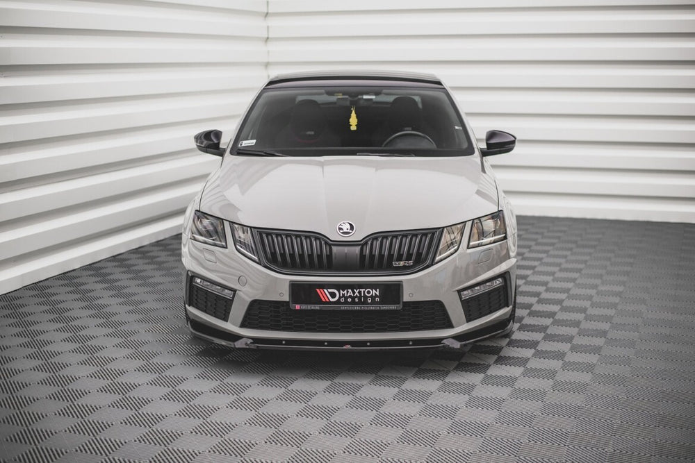 Maxton Parts - Frontlippe V.2 passend für Skoda Octavia RS Mk3 FL schwarz Hochglanz