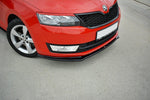 Maxton Parts - Frontlippe V.2 passend für Skoda Rapid schwarz Hochglanz
