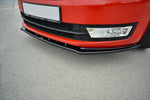 Maxton Parts - Frontlippe V.2 passend für Skoda Rapid schwarz Hochglanz