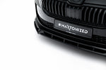 Maxton Parts - Frontlippe V.2 passend für Skoda Superb Sportline Mk4 schwarz Hochglanz